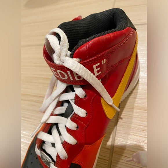 Hand painted Nike Air Force Ones “INCREDIBLE” Virgil Abloh Style - Picture 8 of 12